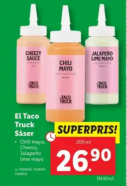 Lidl EL TACO Truck Såser erbjuda