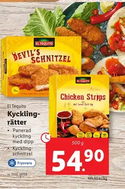 Lidl EL TEQUITO Kyckling- rätter erbjuda