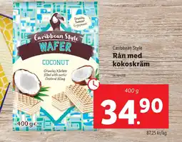 Lidl Caribbean Style Rån med kokoskräm erbjuda