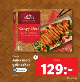 Lidl VITASIA Anka med grönsaker erbjuda