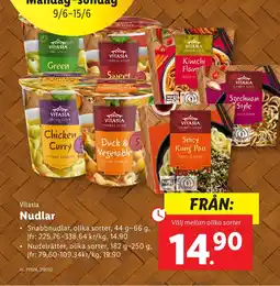 Lidl VITASIA Nudlar erbjuda