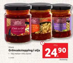 Lidl VITASIA Grönsakstopping i olja erbjuda