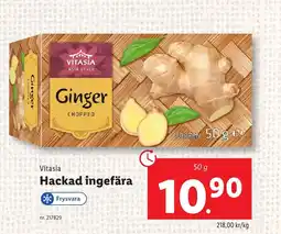 Lidl VITASIA Hackad ingefära erbjuda