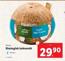 Lidl VITASIA Ekologisk kokosnöt erbjuda