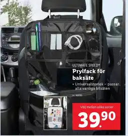 Lidl ULTIMATE SPEED® Prylfack för baksäte erbjuda