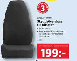 Lidl ULTIMATE SPEED® Skyddsöverdrag till bilsäte erbjuda