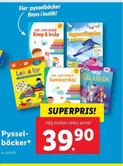 Lidl Pyssel- böcker erbjuda