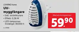 Lidl LIVARNO HOME UV- myggfångare erbjuda