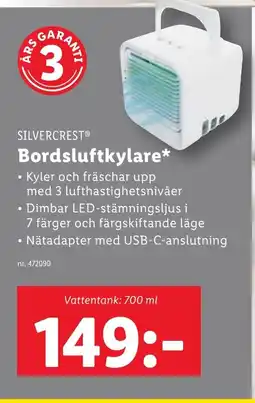 Lidl SILVERCREST Bordsluftkylare erbjuda