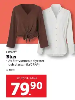 Lidl ESMARA Blus erbjuda