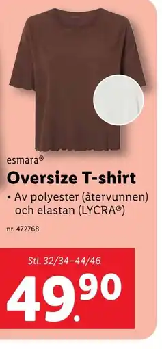 Lidl ESMARA Oversize T-shirt erbjuda