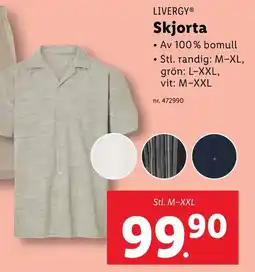 Lidl LIVERGY Skjorta erbjuda