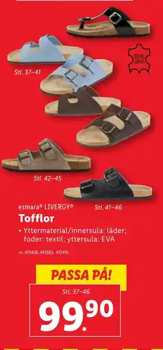 Lidl ESMARAⓇ LIVERGYⓇ Tofflor erbjuda