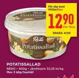 Willys POTATISSALLAD erbjuda