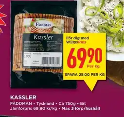 Willys KASSLER erbjuda