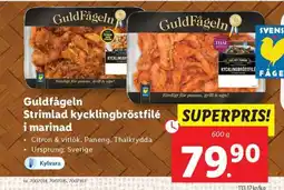 Lidl Guldfågeln Strimlad kycklingbröstfilé i marinad erbjuda