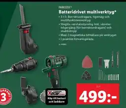 Lidl Batteridrivet multiverktyg erbjuda