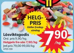 DollarStore Lösviktsgodis erbjuda