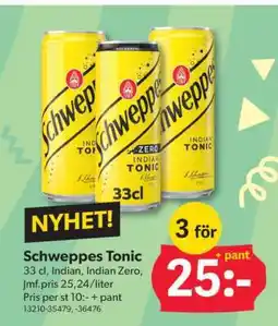 DollarStore SCHWEPPES TONIC erbjuda
