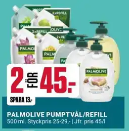 ÖoB PALMOLIVE PUMPTVÅL/REFILL erbjuda