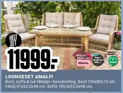 ÖoB LOUNGESET AMALFI erbjuda