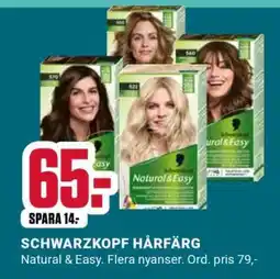 ÖoB SCHWARZKOPF HÅRFÄRG erbjuda