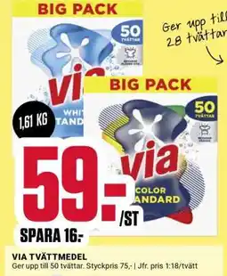 ÖoB VIA Tvättmedel erbjuda