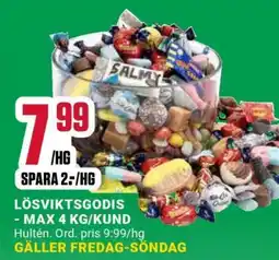 ÖoB Lösviktsgodis erbjuda