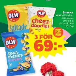 Stora Coop OLW snacks erbjuda