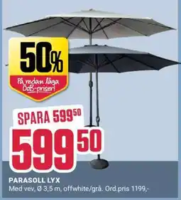 ÖoB Parasoll LYX erbjuda