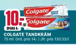 ÖoB Colgate Tandkräm erbjuda