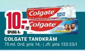 ÖoB Colgate Tandkräm erbjuda