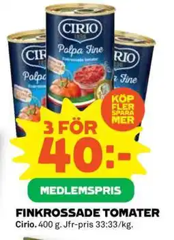 Coop FINKROSSADE TOMATER erbjuda