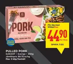 Willys PULLED PORK erbjuda