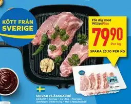 Willys SKIVAD FLÄSKKARRÉ erbjuda