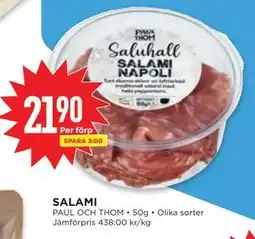 Willys SALAMI erbjuda