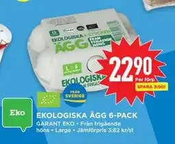 Willys Hemma EKOLOGISKA ÄGG 6-PACK erbjuda