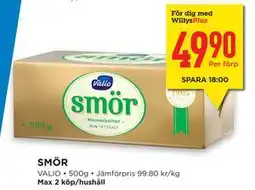 Willys Hemma SMÖR erbjuda