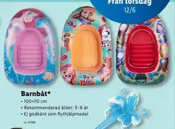 Lidl Barnbåt erbjuda