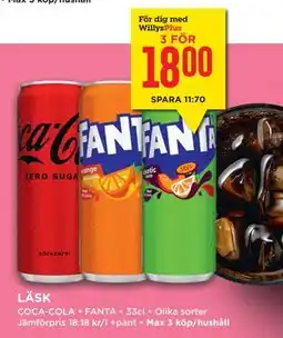 Willys Hemma LÄSK erbjuda