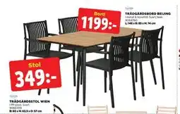 Jem&Fix TRÄDGÅRDSSTOL WIEN erbjuda