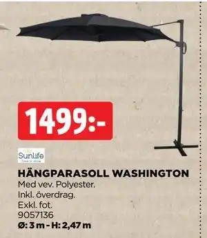 Jem&Fix HÄNGPARASOLL WASHINGTON erbjuda
