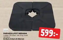 Jem&Fix PARASOLLFOT INDIANA erbjuda