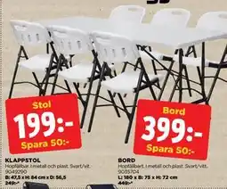 Jem&Fix KLAPPSTOL erbjuda