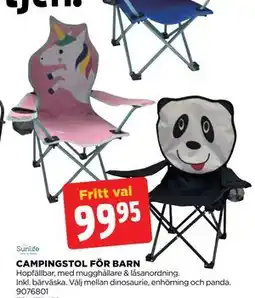 Jem&Fix CAMPINGSTOL FÖR BARN erbjuda