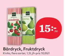 Hemköp Bärdryck, Fruktdryck erbjuda
