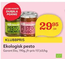 Hemköp Ekologisk pesto erbjuda