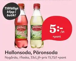 Hemköp Hallonsoda, Päronsoda erbjuda