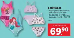Lidl Badkläder erbjuda