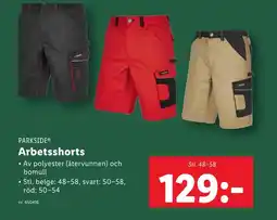 Lidl PARKSIDE® Arbetsshorts erbjuda